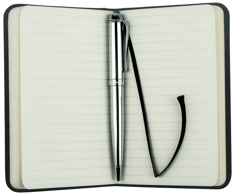 Notizbuch Pocket Format (gebunden) | Echtleder | BOXCALF schwarz